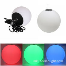 Рачна адреса 30 см LED RGB топче со осветлување